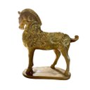 Ver imagem 4 de Escultura Decorativo Cavalo Dourado Impacto Visual para Sala, Escritório ou Hall a:29 C:27