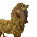Ver imagem 5 de Escultura Decorativo Cavalo Dourado Impacto Visual para Sala, Escritório ou Hall a:29 C:27