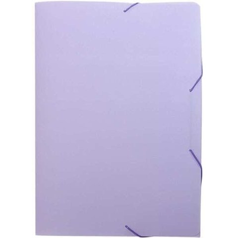 Pasta Aba Elastica Plastica Oficio Serena Lilas Pastel