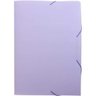 Pasta Aba Elastica Plastica Oficio Serena Lilas Pastel - 1