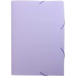 Pasta Aba Elastica Plastica Oficio Serena Lilas Pastel