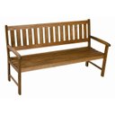 Ver imagem 1 de Banco 150 Ipanema com Encosto para Jardim - Stain Nogueira - Mestra