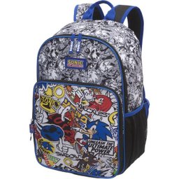 Mochila Escolar Sonic Sticker - 1