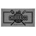 Ver imagem 1 de Tapete Vinil Super Print Churrasco Do Pai 40cm x 75cm - Cinza