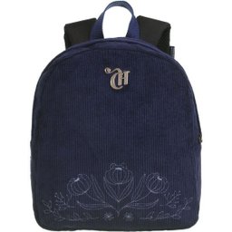 Mochila Escolar Capricho Veludo AZUL M - 2