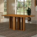 Ver imagem 5 de Conjunto Sala de Jantar Mesa Amanda 6 Cadeiras Miami Yescasa Marrom/Cinamomo/Chumbo