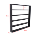 Ver imagem 3 de Nicho Multiuso Organizador Expositor de Coleções e Esmaltes - Preto - Cód.1203