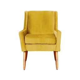 Poltrona Ariane Requinte Veludo Cores - DS Estofados - Mostarda - 3