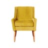 Poltrona Ariane Requinte Veludo Cores - DS Estofados - Mostarda - 3