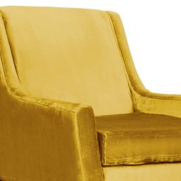 Poltrona Ariane Requinte Veludo Cores - DS Estofados - Mostarda - 2