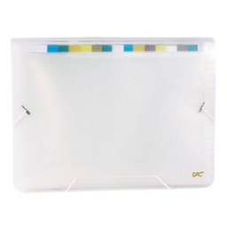 Pasta Sanfonada Plastica A4 31 Divisoes Cristal  - 3