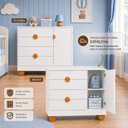 Ver imagem 7 de Cômoda Sapateira para Quarto de Bebê 100% MDF com Porta Apolo