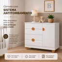 Ver imagem 6 de Cômoda Sapateira para Quarto de Bebê 100% MDF com Porta Apolo