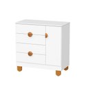 Ver imagem 3 de Cômoda Sapateira para Quarto de Bebê 100% MDF com Porta Apolo