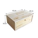 Ver imagem 6 de Rack de TV Industrial de Ferro e Madeira Style Square 2 Nichos de Gaveta e 1 Nicho Natural e Branco