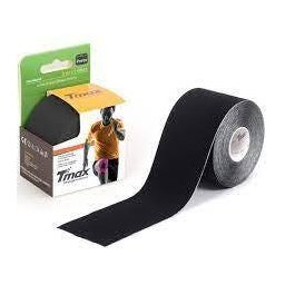 Bandagem Elástica Kinesio Tape K 5cm x 5m Preto TMAX - 1