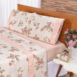 Lençol Casal 4 Peças Estampas Lindas Luxo Cama Box Linha - 4