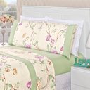 Ver imagem 3 de Lençol Casal 4 Peças Estampas Lindas Luxo Cama Box Linha