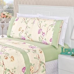 Lençol Casal 4 Peças Estampas Lindas Luxo Cama Box Linha - 3