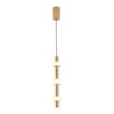 Ver imagem 1 de Lustre Pendente Nordecor Aus 2717 Ouro Champagne Led Bivolt