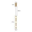 Ver imagem 4 de Lustre Pendente Nordecor Aus 2717 Ouro Champagne Led Bivolt