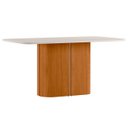 Ver imagem 2 de Mesa de Jantar Retangular 180cm 8 Lugares Flex Zuni Ypê/off N02 - Mpozenato - Mpozenato