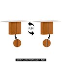 Ver imagem 5 de Mesa de Jantar Retangular 180cm 8 Lugares Flex Zuni Ypê/off N02 - Mpozenato - Mpozenato