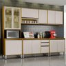 Cozinha Compacta 5 Peças Cristaleira Eduarda Chf Cinamomo/off White - 1