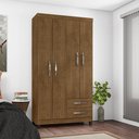 Ver imagem 3 de Guarda Roupa de Casal 4 Portas 2 Gavetas com Cômoda 5 Gavetas
