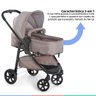 Carrinho Bebe Berço Passeio Criança Moises 3 em 1 Galzerano + Base + Bebê Conforto + Protetor Solar  - 4