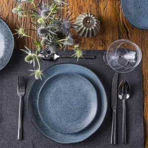 Prato Sobremesa Petroleo Orgânico Stoneware Porto Brasil 6 Unidades