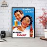 Quadro Decorativo com Moldura | Vintage Brahma Chopp 60x40cm - 2