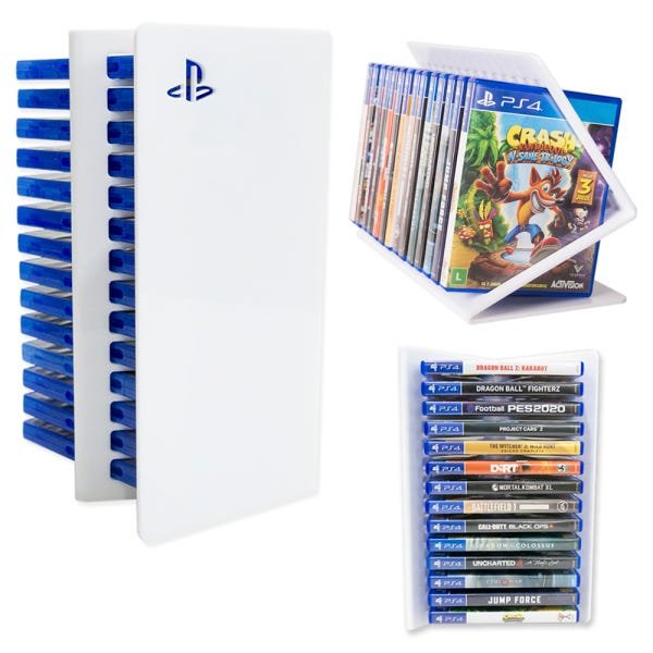 Porta Jogos para Playstation Ps5 Ps4 Ps3 Capacidade 14 Jogos ...