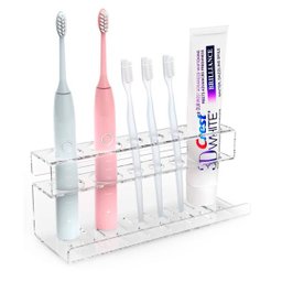 Suporte Porta Escova de Dente e Creme Dental para Banheiro - 1