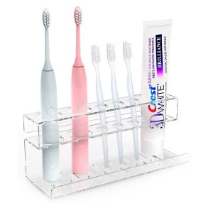 Suporte Porta Escova de Dente e Creme Dental para Banheiro