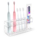 Ver imagem 1 de Suporte Porta Escova de Dente e Creme Dental para Banheiro