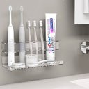 Ver imagem 4 de Suporte Porta Escova de Dente e Creme Dental para Banheiro