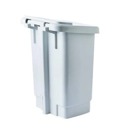 Lixeira com Pedal e Fix. para Saco de Lixo 35L Branca - 3