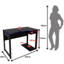 Ver imagem 4 de Mesa para Computador Escrivaninha Gamer Preto/azul