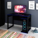 Ver imagem 7 de Mesa para Computador Escrivaninha Gamer Preto/azul