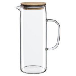 Jarra de Vidro Doppio com Tampa de Bambu Hauskraft 1,2l