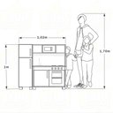 Ver mais imagens de Kit Cozinha Infantil com Geladeira - Cinza