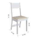 Ver imagem 2 de CONJUNTO DE SALA DE JANTAR PREDILLETA KARLA 1,50 C/6 CADEIRAS BRANCA