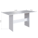 Ver imagem 3 de CONJUNTO DE SALA DE JANTAR PREDILLETA KARLA 1,50 C/6 CADEIRAS BRANCA