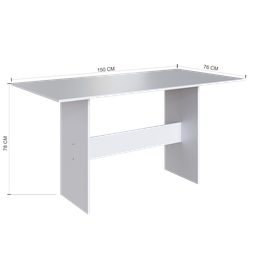 CONJUNTO DE SALA DE JANTAR PREDILLETA KARLA 1,50 C/6 CADEIRAS BRANCA - 3