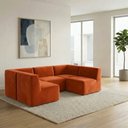 Ver imagem 3 de Sofá Modular Boucle Kit 5 Módulos Sofá em U 3 Meios e 2 Cantos Espuma Premium a Vácuo 3,85m - Terrac