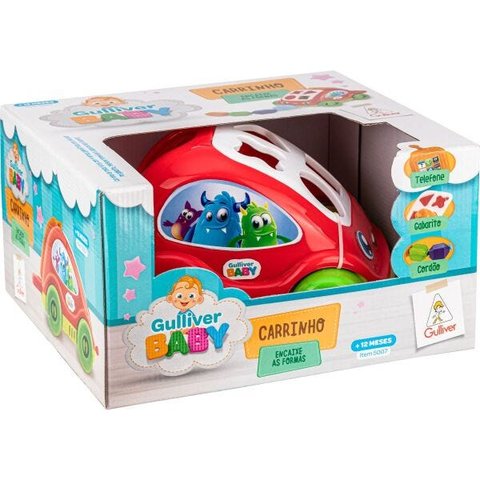 Brinquedo para Bebe Carrinho Encaixe as Formas