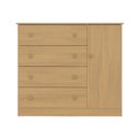 Ver imagem 5 de Cômoda Infantil 95cm 1 Porta e 4 Gavetas Encanto Multimóveis Mp4449 Madeirado Madeirado