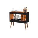 Ver imagem 3 de Aparador Bar com Adega Coffee Break - Preto com Nature