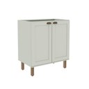 Ver imagem 2 de Balcão 2 Portas sem Tampo 100% MDF Americano Provençal Iluminata Verde/Mint